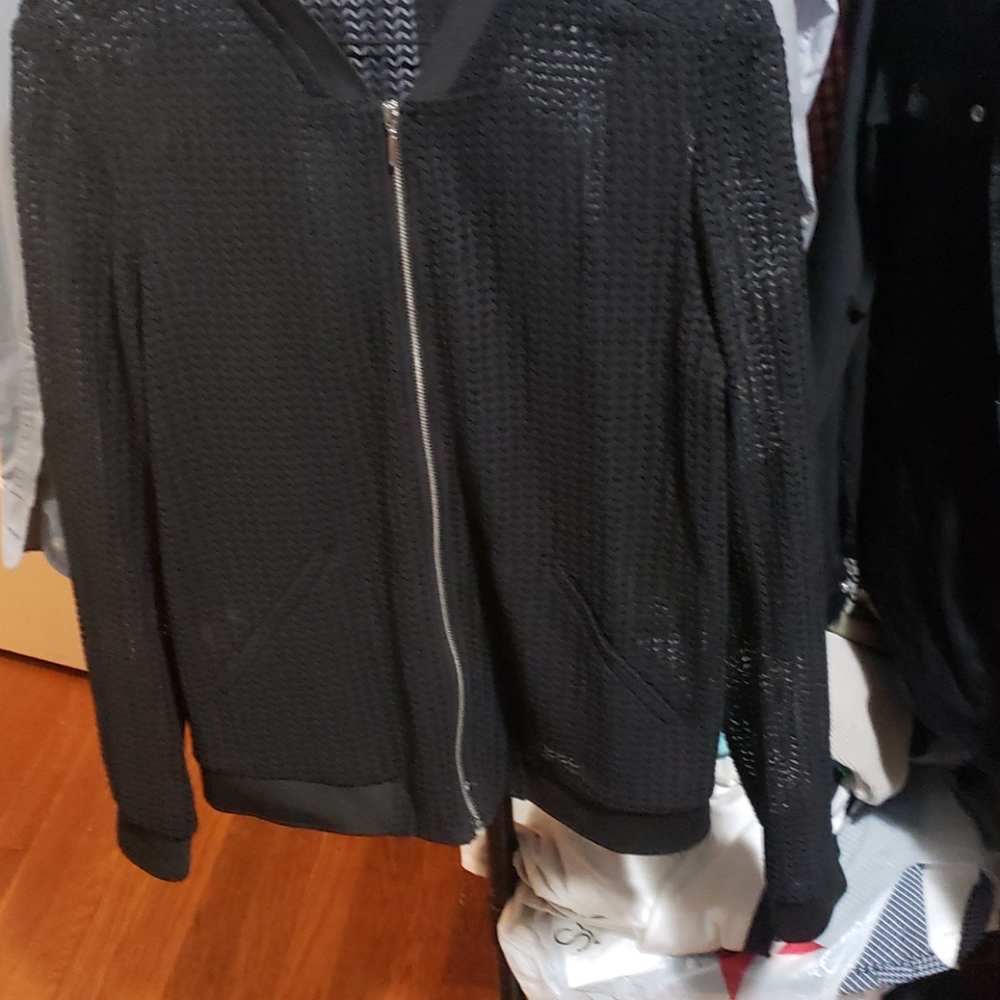 Zara black bomber jacket size medium